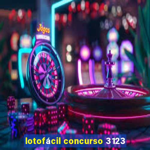 lotofácil concurso 3123