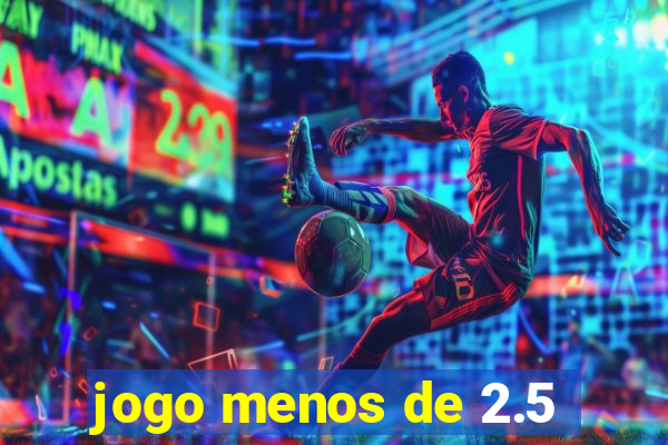 jogo menos de 2.5