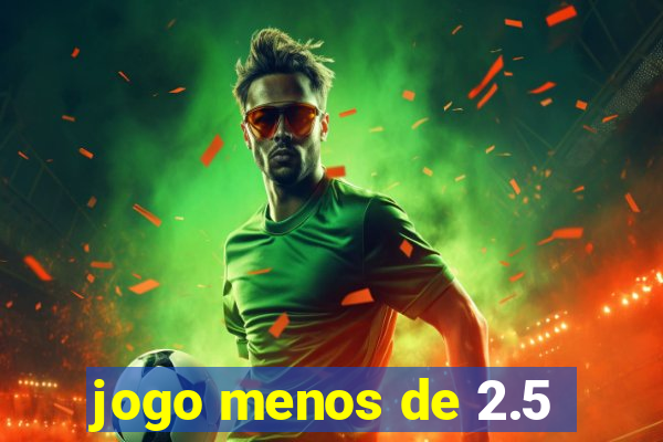 jogo menos de 2.5