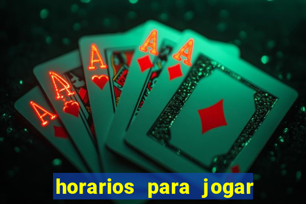 horarios para jogar no fortune rabbit