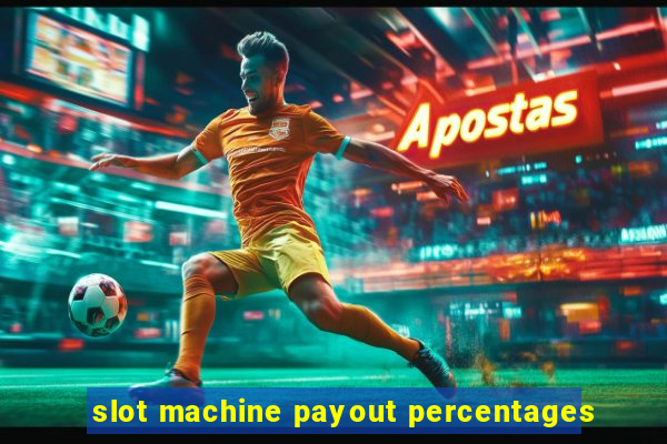 slot machine payout percentages