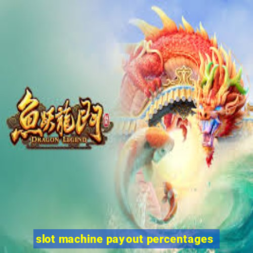 slot machine payout percentages