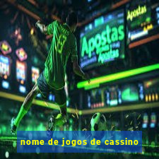 nome de jogos de cassino