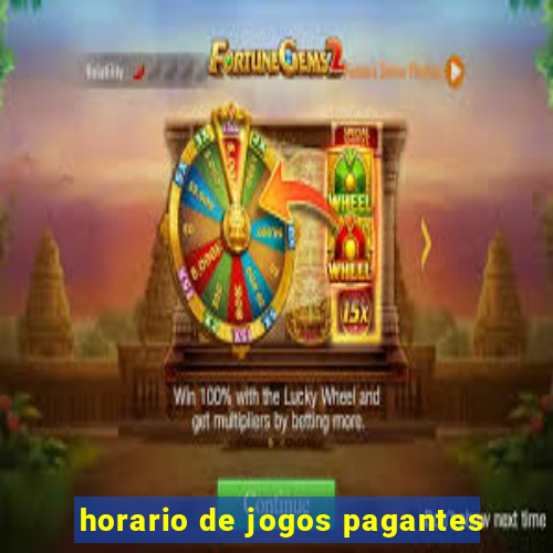 horario de jogos pagantes