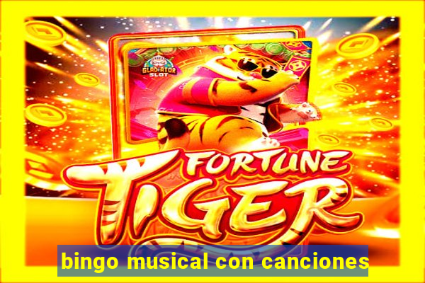 bingo musical con canciones