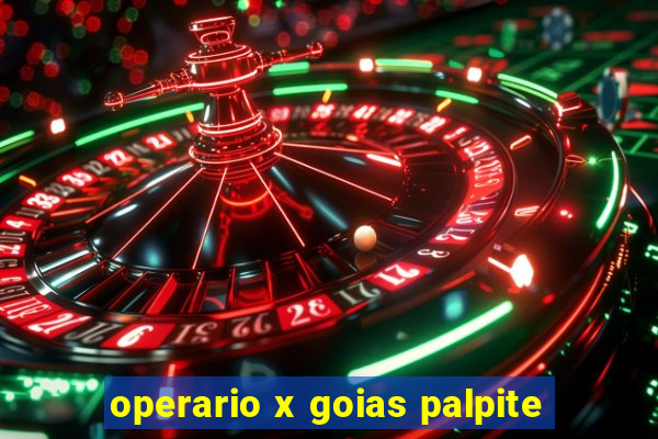 operario x goias palpite