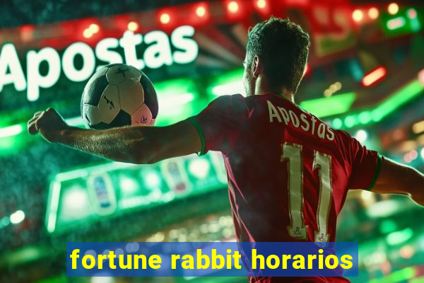 fortune rabbit horarios