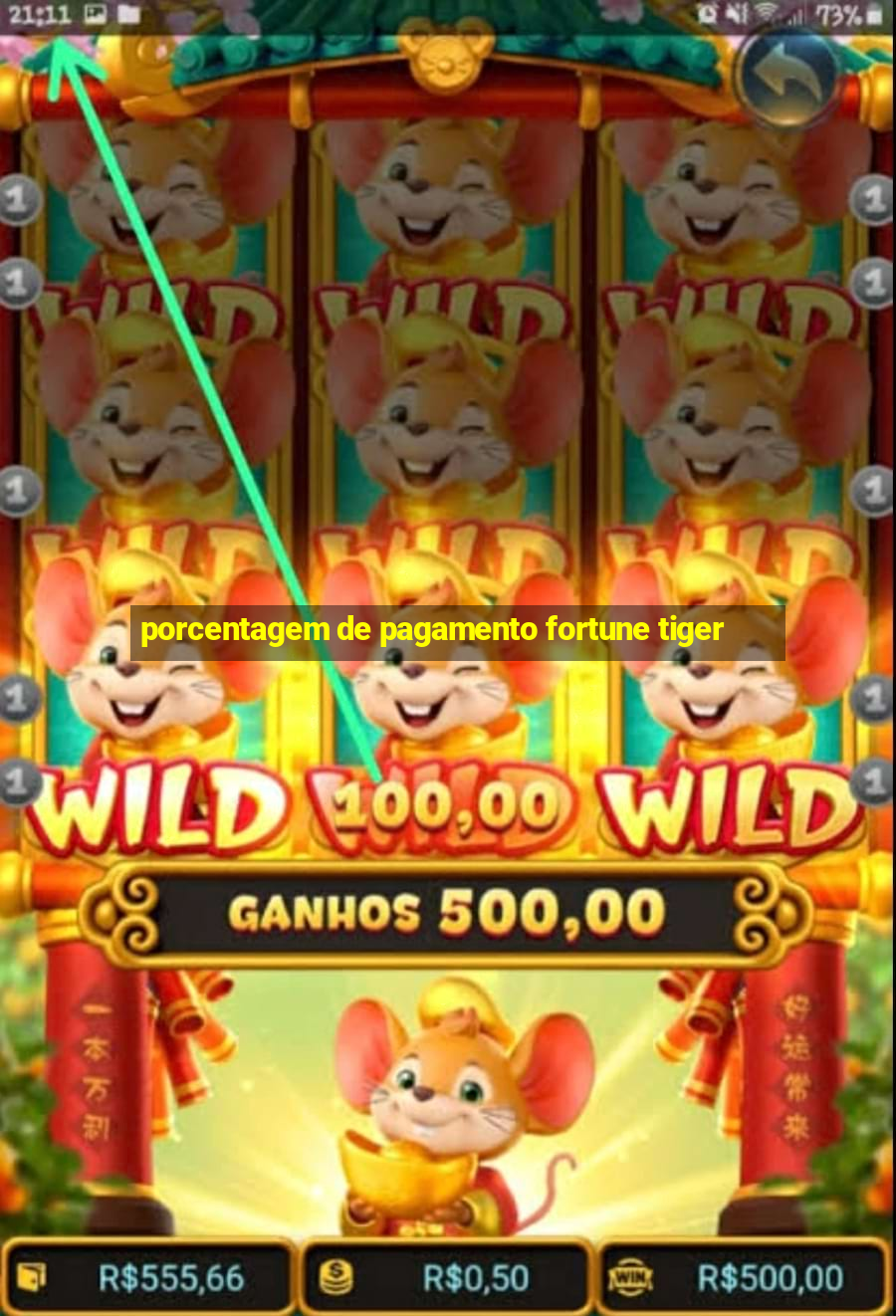 porcentagem de pagamento fortune tiger