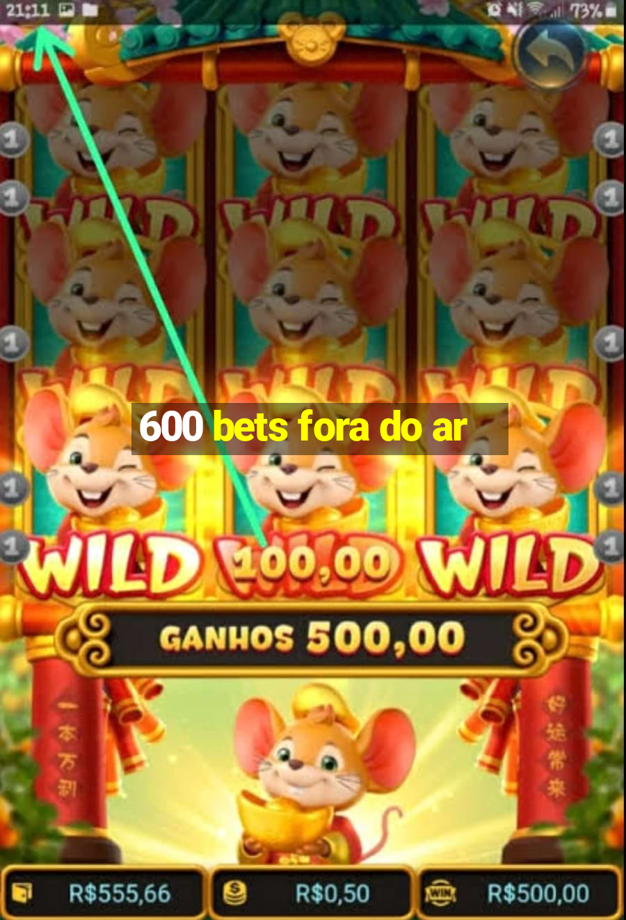 600 bets fora do ar