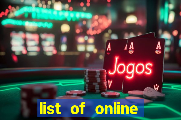 list of online slot sites