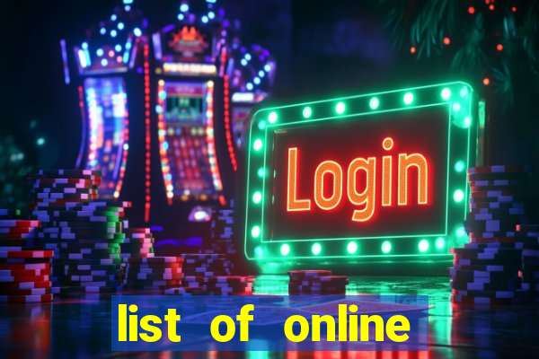 list of online slot sites