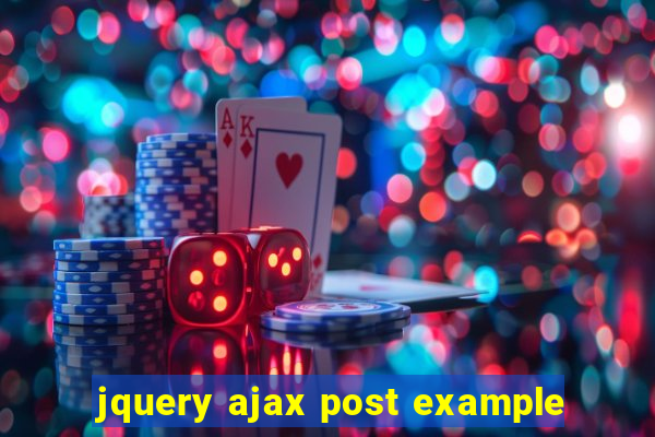 jquery ajax post example