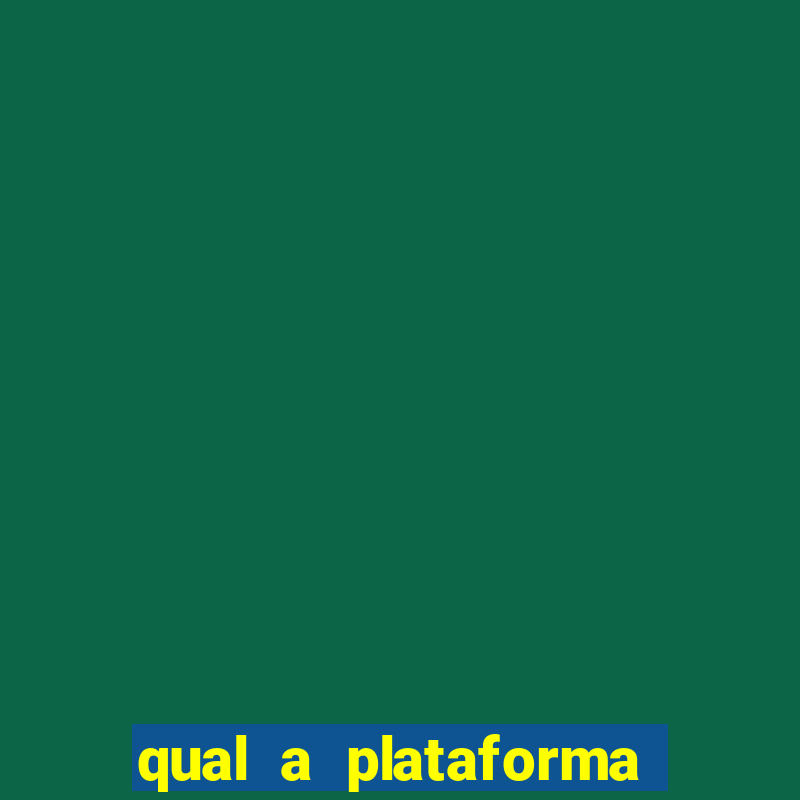 qual a plataforma que est谩 pagando hoje