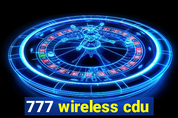 777 wireless cdu