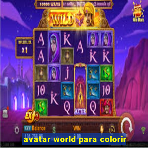 avatar world para colorir