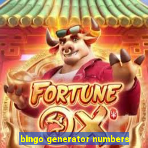 bingo generator numbers