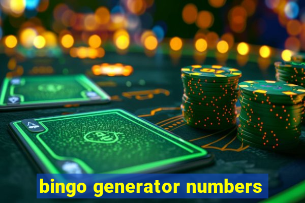 bingo generator numbers