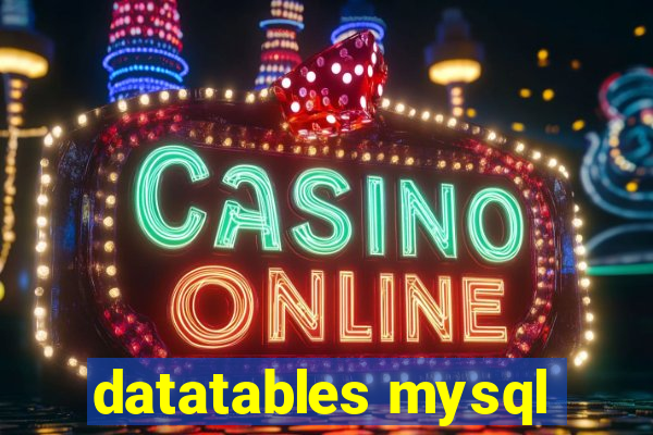 datatables mysql