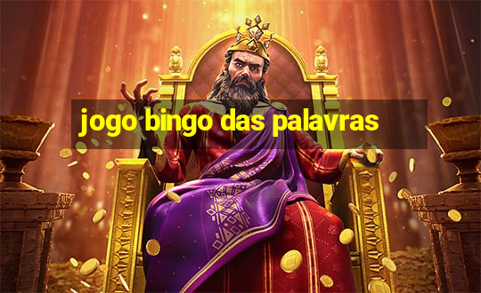 jogo bingo das palavras