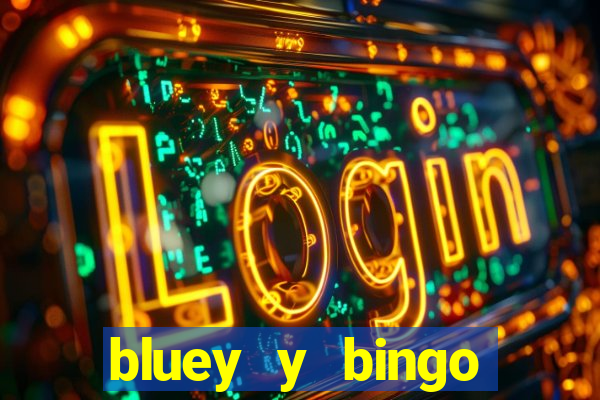 bluey y bingo bailando png