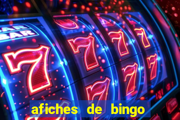 afiches de bingo para editar