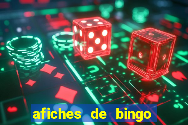 afiches de bingo para editar