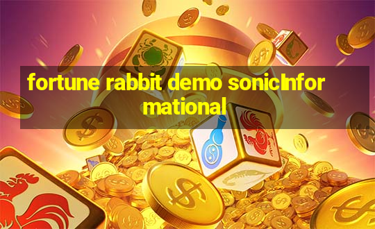 fortune rabbit demo sonicInformational