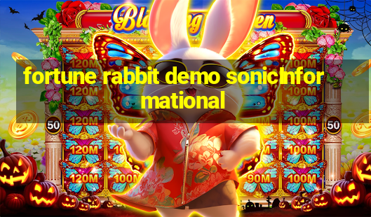 fortune rabbit demo sonicInformational