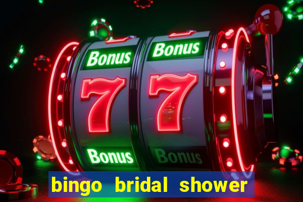 bingo bridal shower games free printables