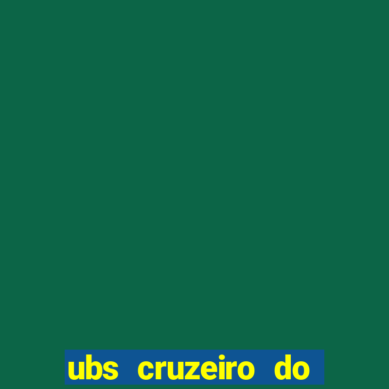 ubs cruzeiro do sul betim