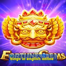 bingo in english online