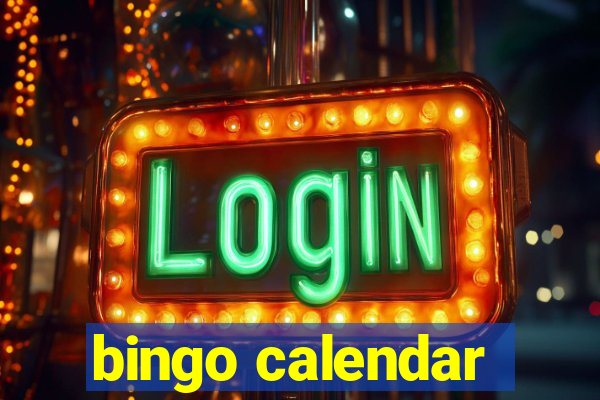 bingo calendar