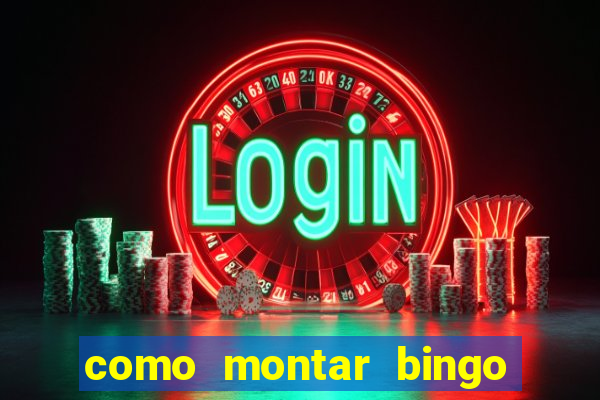 como montar bingo brinquedos toia