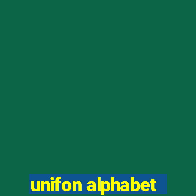 unifon alphabet