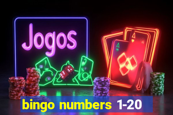 bingo numbers 1-20