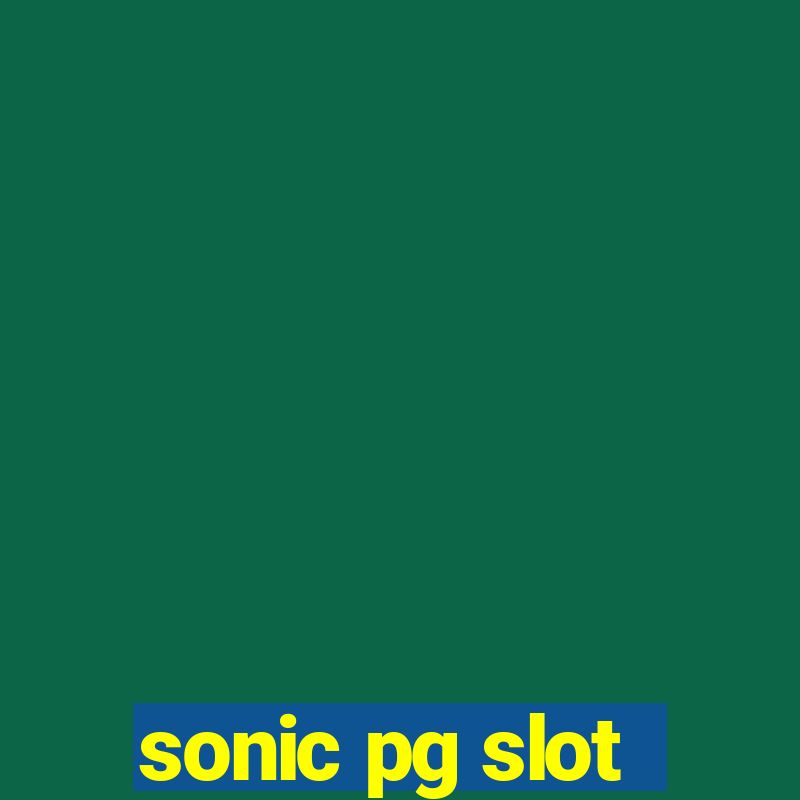 sonic pg slot