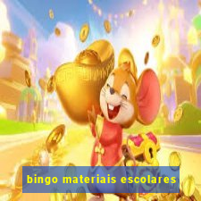 bingo materiais escolares