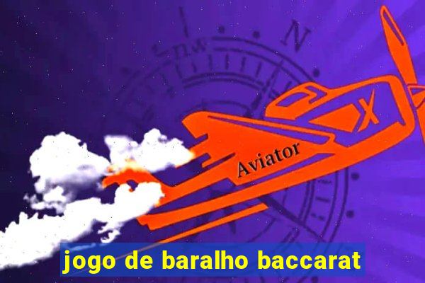 jogo de baralho baccarat