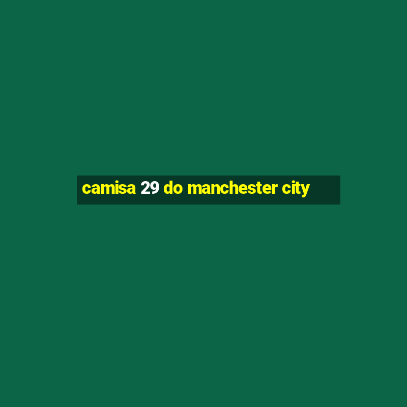 camisa 29 do manchester city