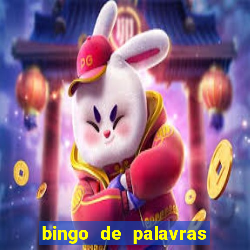 bingo de palavras para imprimir colorido