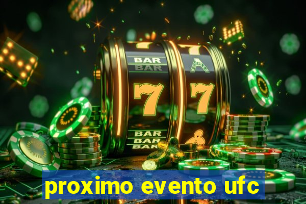 proximo evento ufc