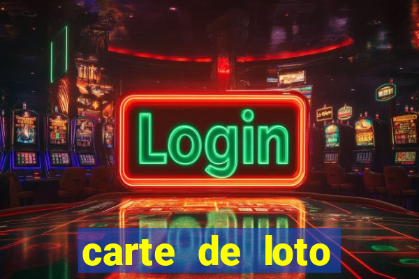 carte de loto bingo a imprimer gratuit