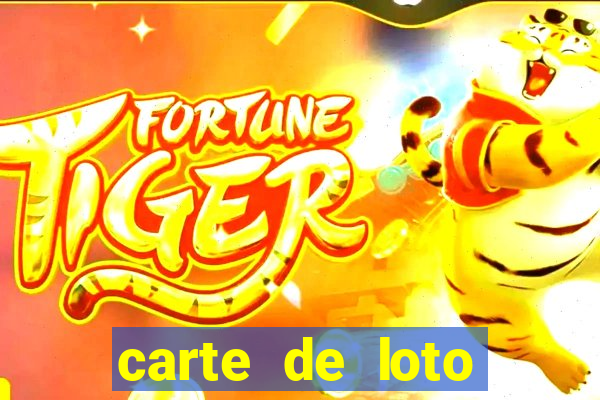 carte de loto bingo a imprimer gratuit