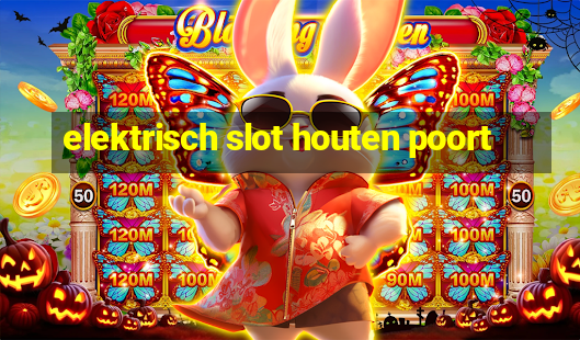 elektrisch slot houten poort