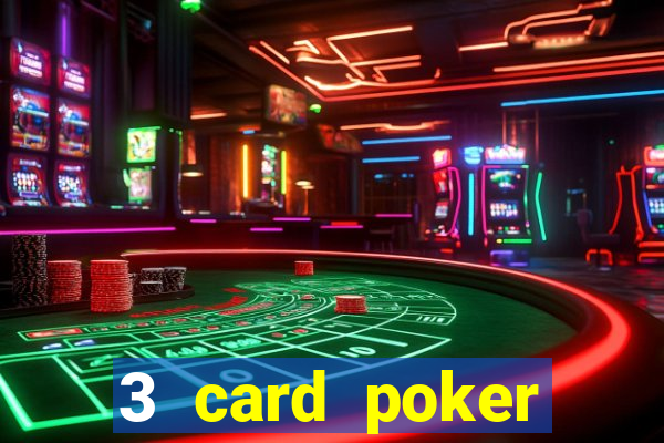 3 card poker casino odds