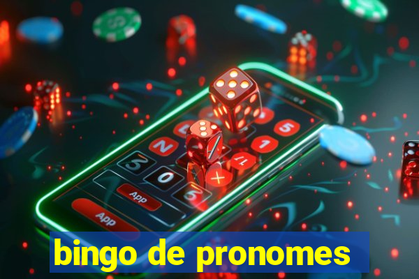 bingo de pronomes