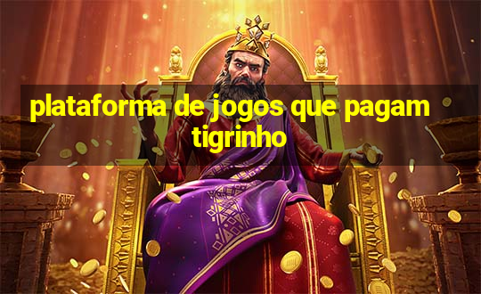 plataforma de jogos que pagam tigrinho