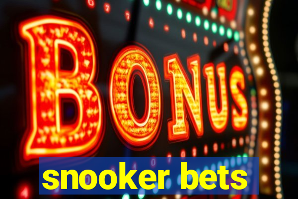 snooker bets