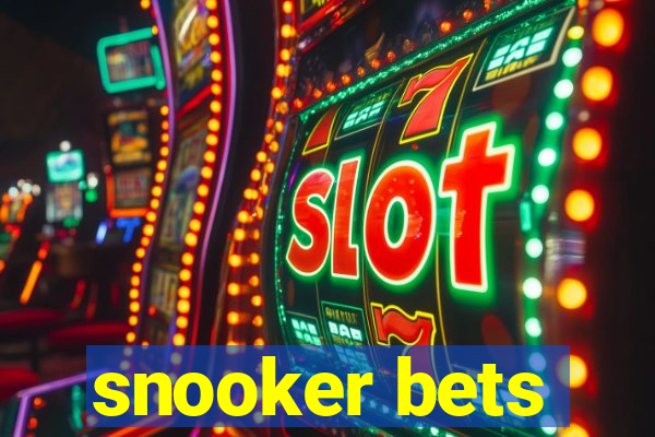 snooker bets