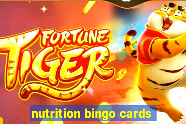 nutrition bingo cards